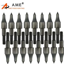 100 шт. точечные наконечники для стрел, металлическая мишень, широкая головка для стрельбы из лука, стрелы, 100 зерно