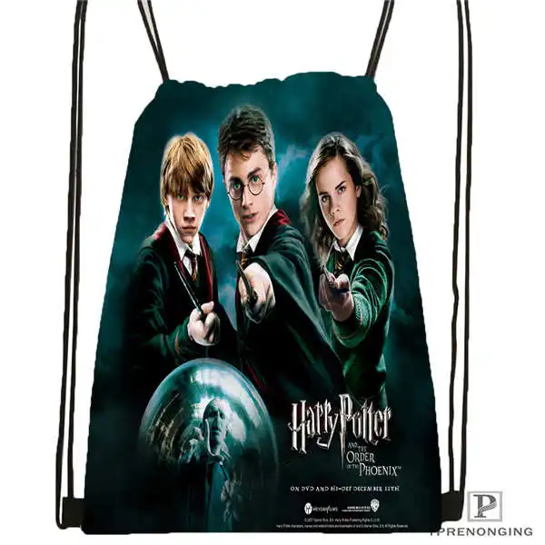 

Custom harry_potter_artwork_ @1 Drawstring Backpack Bag Cute Daypack Kids Satchel (Black Back) 31x40cm#2018611-24