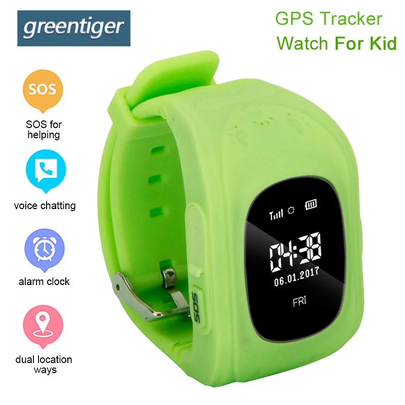 

Greentiger Q50 Smart Watch Pedometer SOS Kids Smart Baby Watch GPS Call Location Tracker Monitor VS Q90 Q360 Q528 Smartwatch