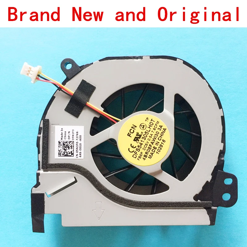 New laptop CPU cooling fan Cooler for Dell VOSTRO V3460 Inspiron 7420 5420 DP/N 05N1F0 CN-05N1F0 FCN DFS541305LH0T FB6P
