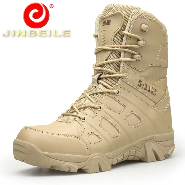 JINBEILE New Arrival High Quality Hiking Shoes Men Wear Resistant Men Sneakers High Waterproof PU Upper Outdoor Sports Shoes Men
