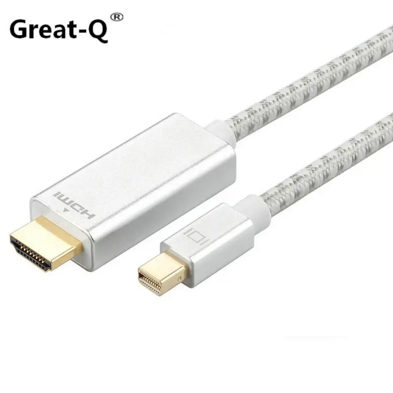 

Great-Q 6.6Ft / 2 M Mini DisplayPort (Thunderbolt) to HDMI Adapter for Mac Book, iMac, Mac Book Air, Mac Book Pro & More