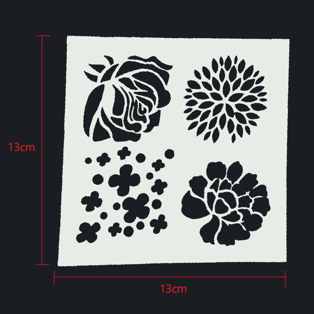 

Useful Plastic Cake Foam Spray Template Barista Stencils Decoration Tool Garland Mold Fancy Cake Printing Flower Model