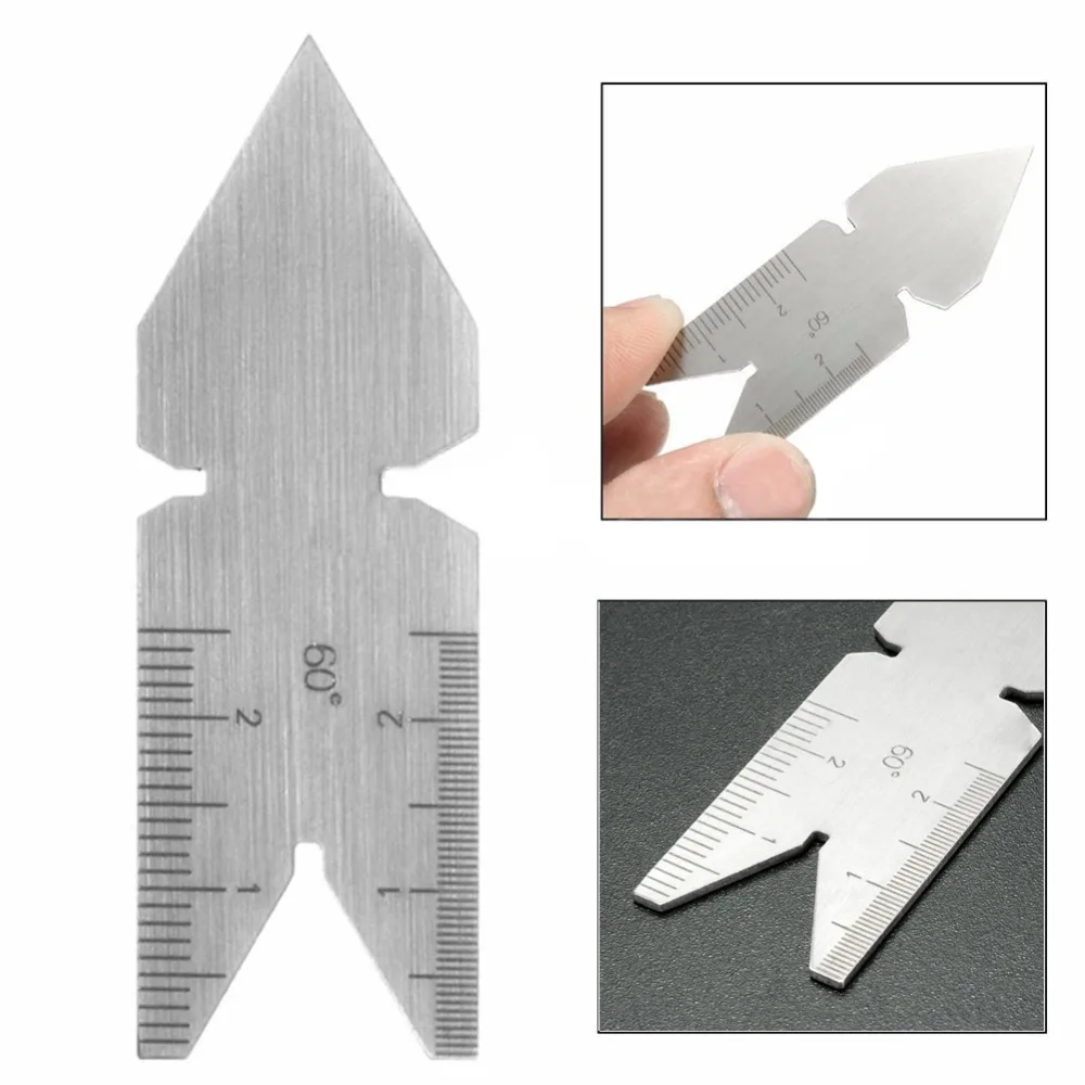 Center Gauge ISO 60° Inch Metric Screw Thread Pitch Gauge Measuring Lathe Tool