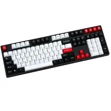 Черный/Красный 108 клавиш сублимированный pbt keycap для механической клавиатуры Cherry Filco Ducky keycap Вишневый профиль только keycaps