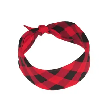 

55x55cm Three Colors Plaid Grid Printing Square Bandana Unisex Retro Style Sport Headband Multifunction Neck Tie Scarf Hair Wra