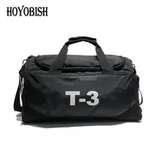 HOYOBISH носимые нейлоновые мужские большие дорожные сумки женские ручные багажные дорожные сумки большой емкости черный вещевой мешок Горячая OH309