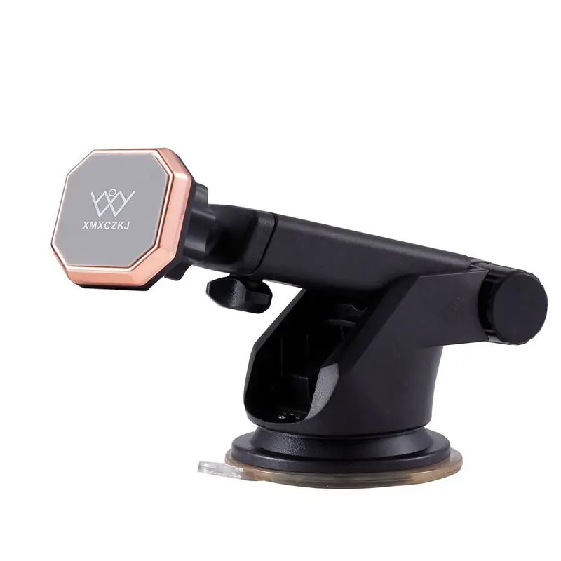 XMXCZKJ Магнитный Телескопический автомобильный держатель для мобильного телефона с поддержкой магнитной подставки для смартфона держатель для сотового телефона кронштейн - Цвет: Gray RoseGolden