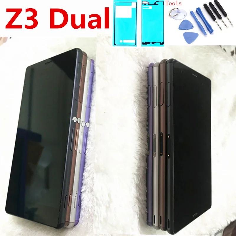 Оригинал 5 2 ''для Sony Xperia Z3 ЖК-дисплей Дисплей Сенсорный экран D6603 D6683 D6653 Замена