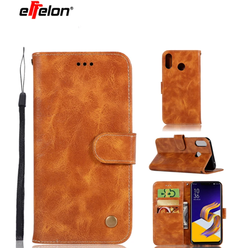 New For Asus ZenFone 5Z ZS620KL Case Wallet PU Leather Flip Cover Phone ZS 620KL X00QD | Мобильные телефоны и аксессуары