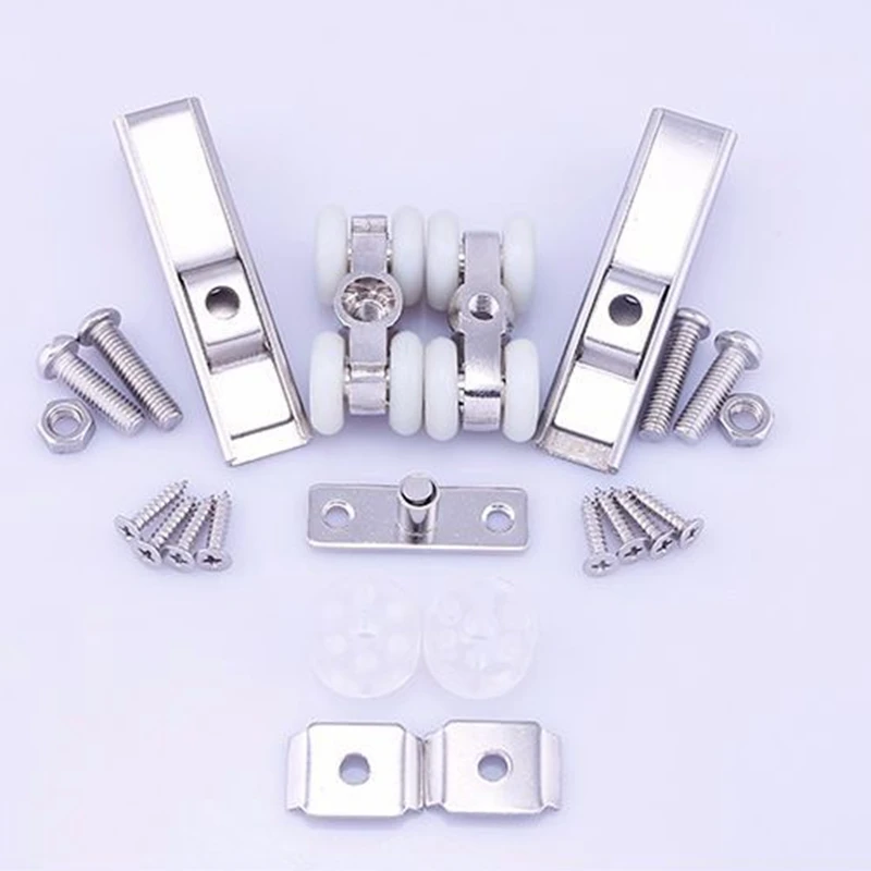 Sliding Door Roller Home Room Wood Door Hanging Wheels Bear 30KG For Furniture Hardware 26