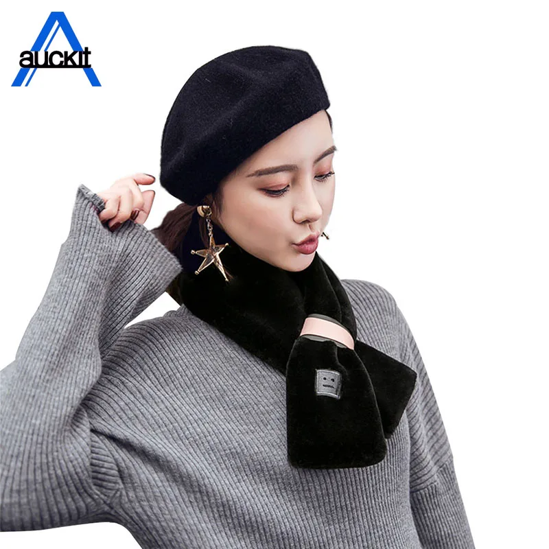 

2018 Winter New Women's Plush Scarf Luxury Noble Outdoor Cold Warm Fashion Imitation Rabbit Fur Wild Bib Shawl
