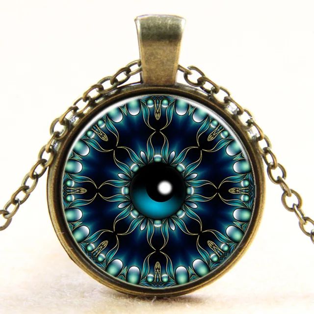 Buy Newest Blue evil eye pendant necklace vintage