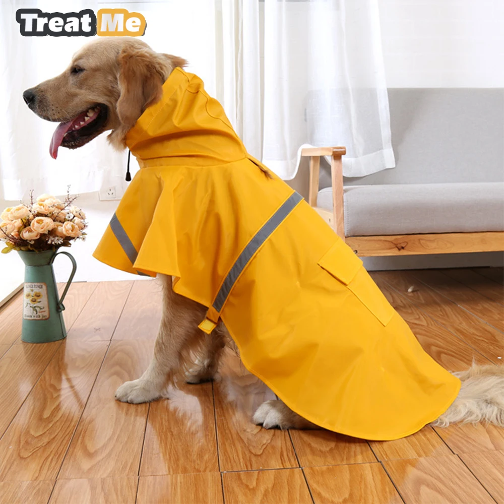 Detachable Fastener Outdoor Hoodie Pet Poodle Raincoat Rainwear Pet Dog