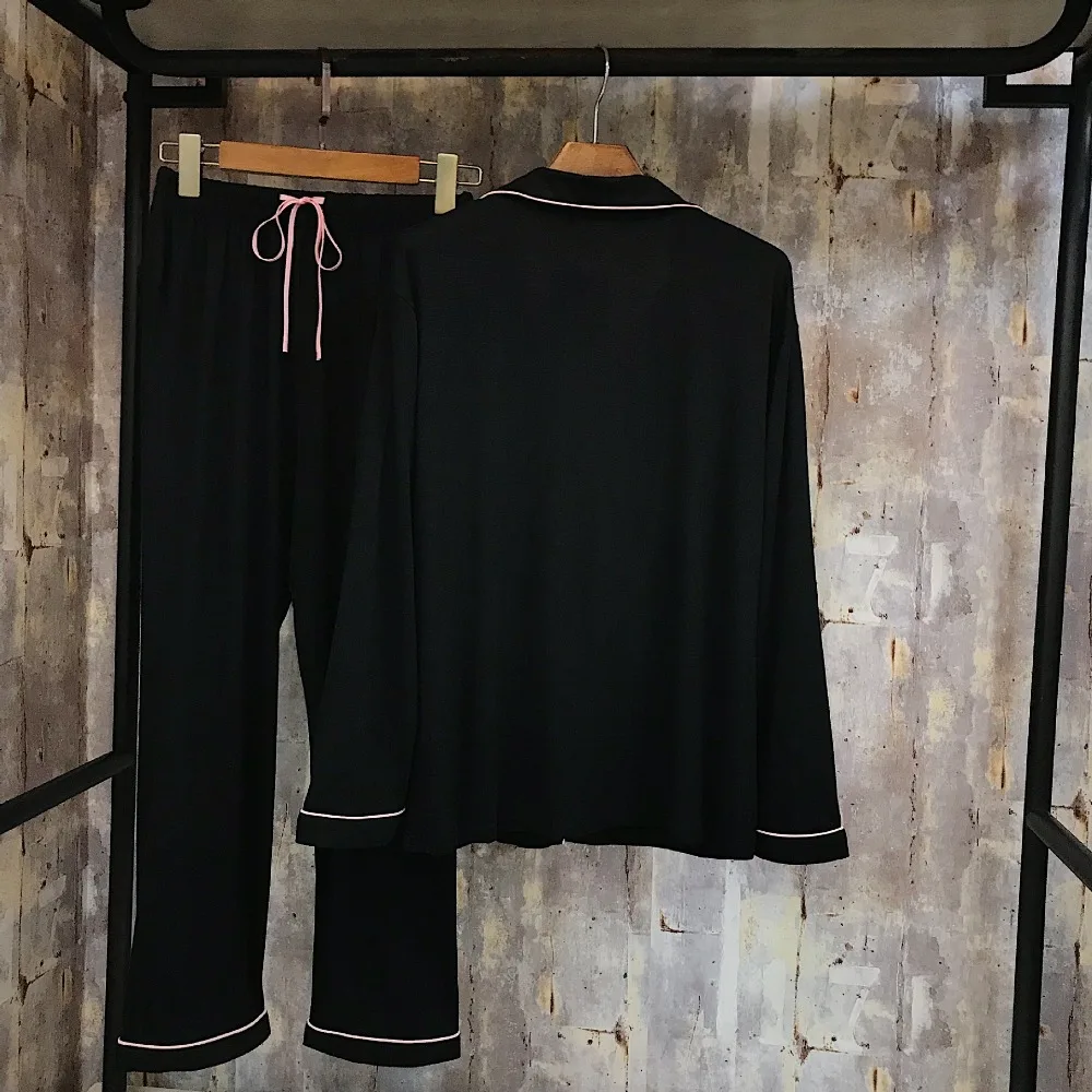 JRMISSLI оптовая продажа с фабрики Для женщин пижамы наборы модальный пижамы Пижама сна гостиная с длинным рукавом