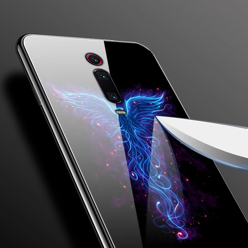 K20 Pro Battery Cover Mi A1 Back Cover Glass Tempered Glass Case