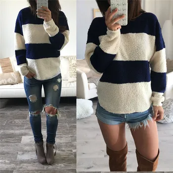 

Winter Women's Loose Oversized Jumper Sweater Long Sleeve Top Blouse