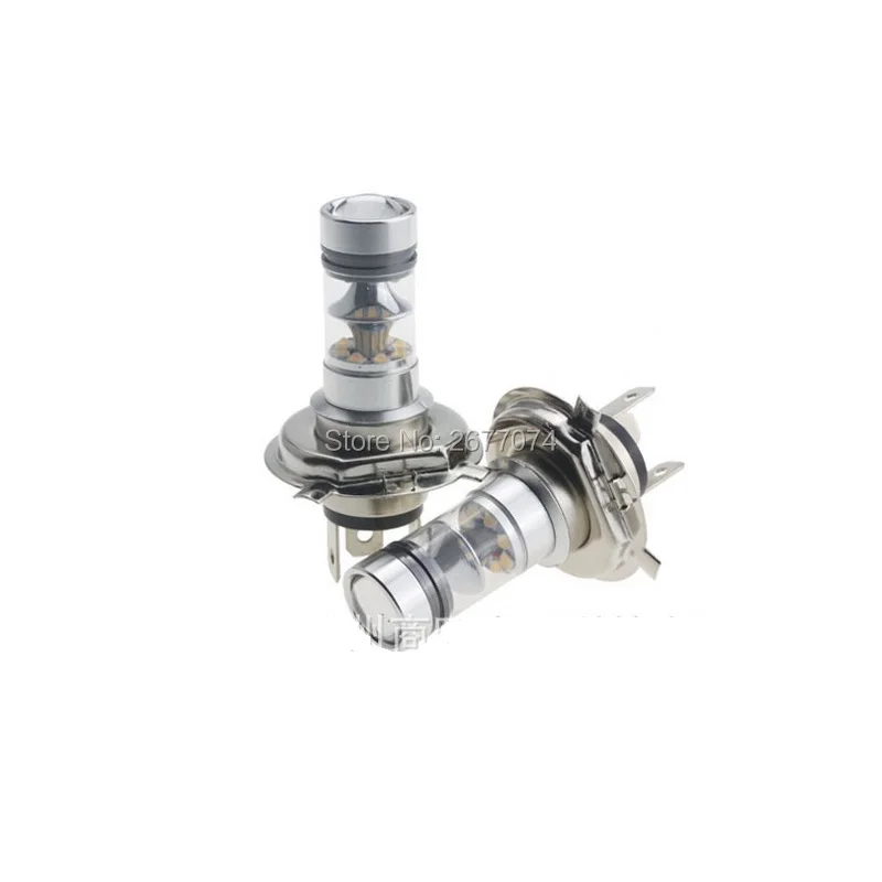 

2 PCS 100W H4 2828 20SMD 6500K -7000K White Light LED Bulb for Car Headlamp,Fog Light DC12-24V JTCL116-ly