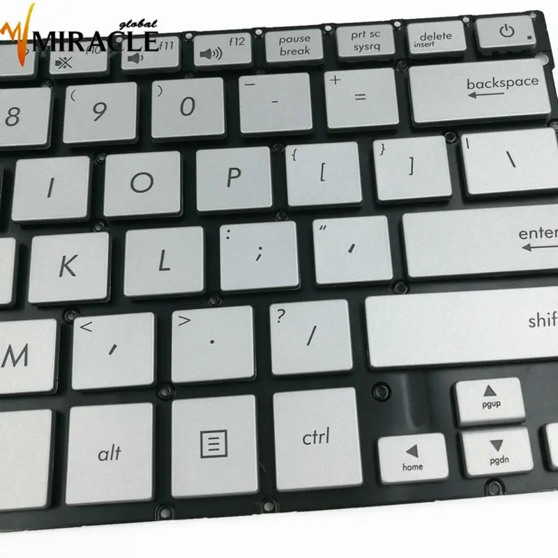 Клавиатура для ноутбука ASUS UX301L UX301LA UX301 UI US английская раскладка серебряный бренд