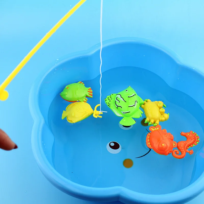 1 Set Educational Fishing Toys for Children Fishes Outdoor Fun