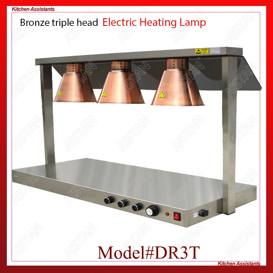 DR3/DR4 electric counter top food warmer heating lamp for buffet and restaurant
