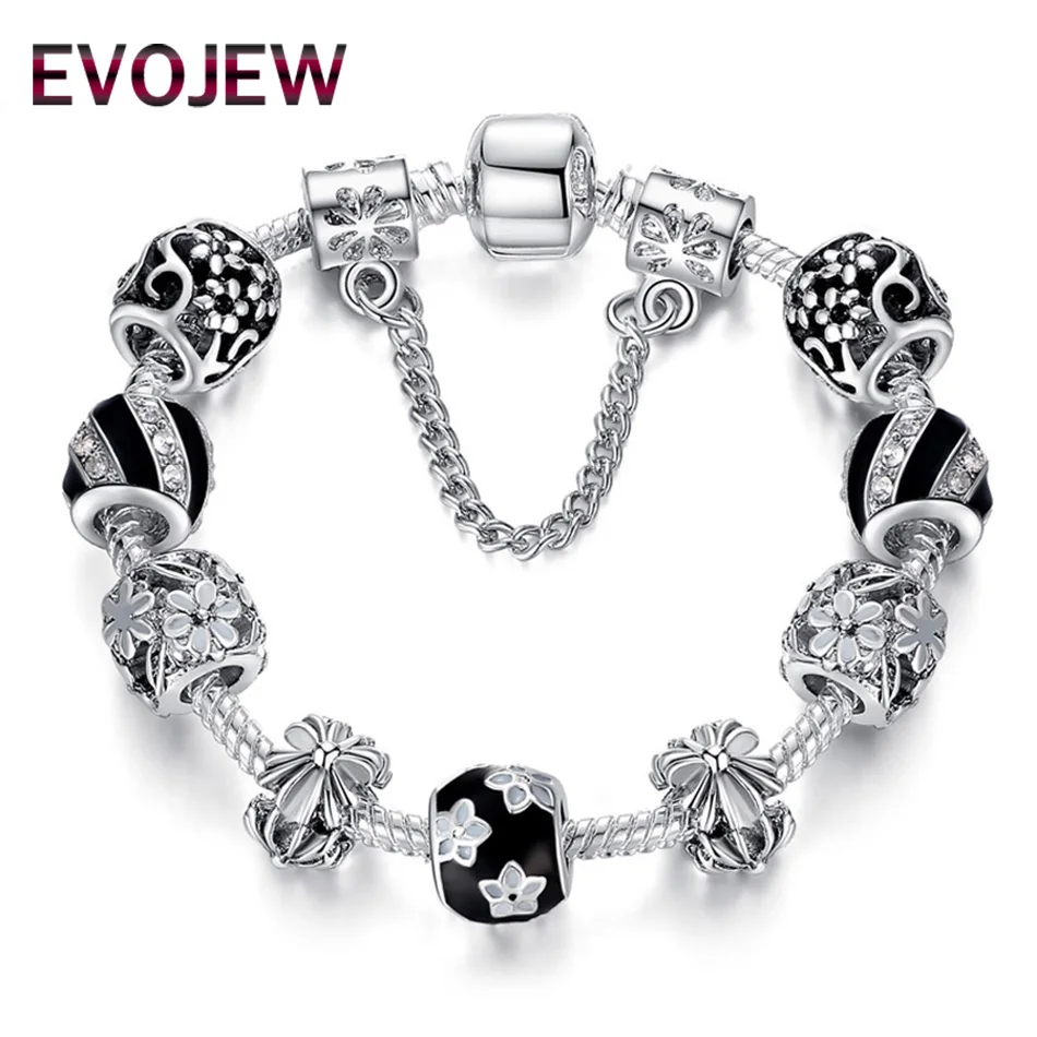 Trendy Bracelet & Bangle with Antique Silver Original Women Beads Fit