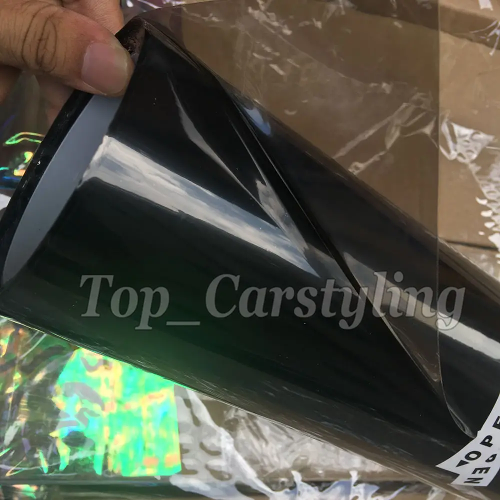 Light smoked headlight tint film with air bubble free (4)