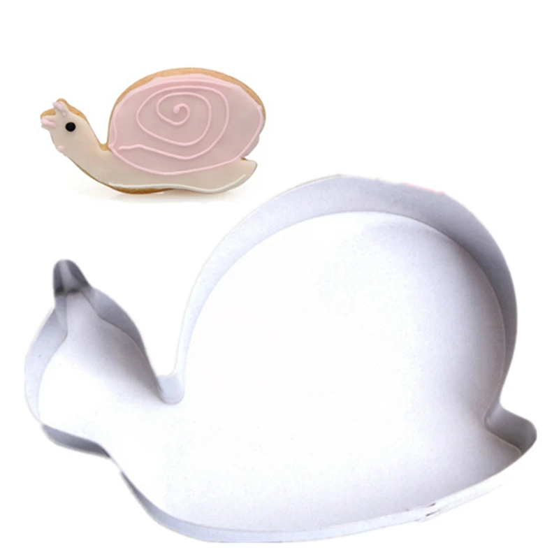 1PC/Lot Cute Snail Cookie Cutter Stainless Steel Kitchen Stencil Dough