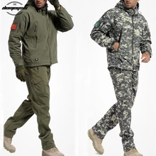 Тактическая куртка софтшелл водонепроницаемая ветрозащитная куртка Армейский Камуфляж уличная спортивная походная верхняя одежда