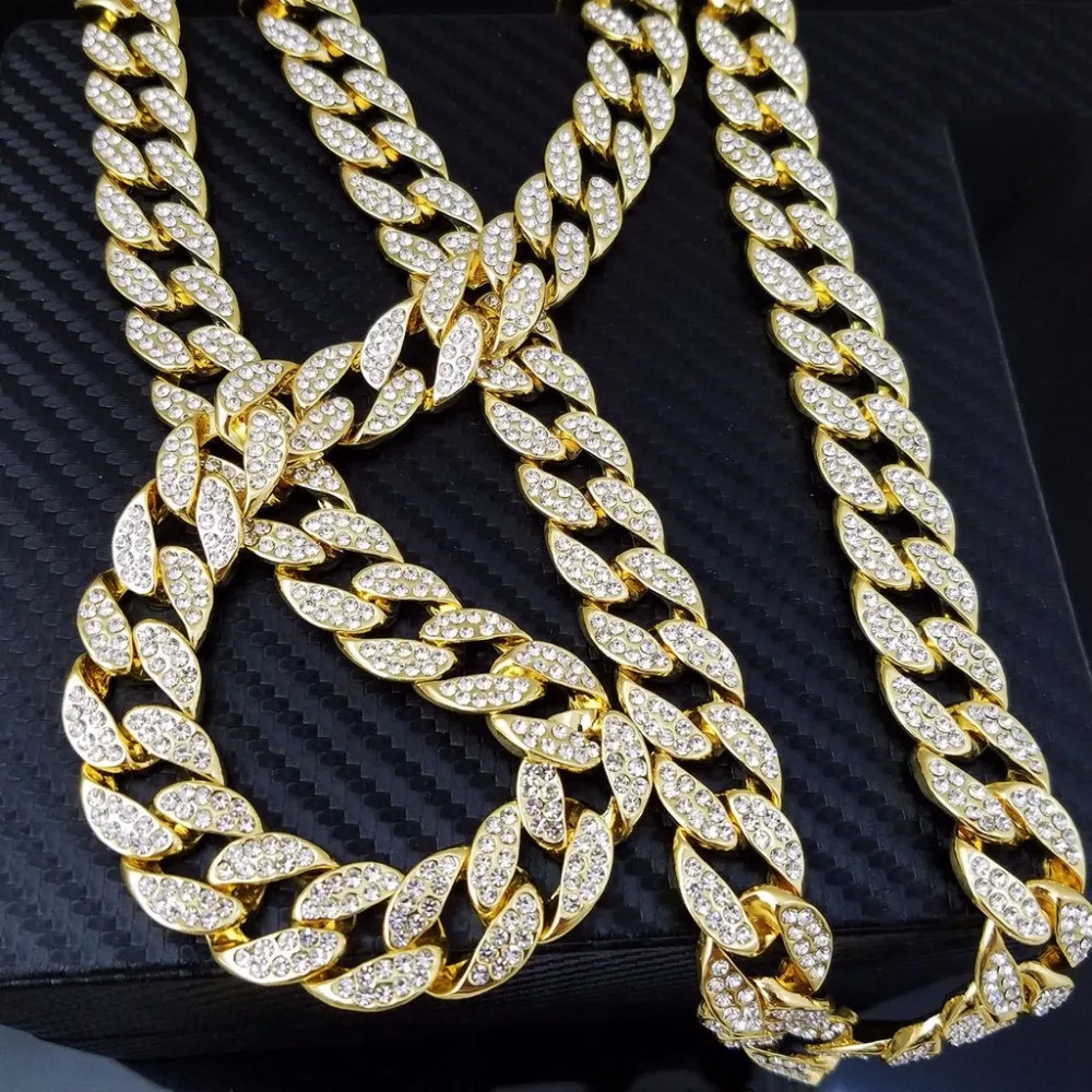 Мужская цепочка из кубинской цепи Майами 20 24 30 36 дюймов|necklace jewelry|cuban link chainmiami cuban
