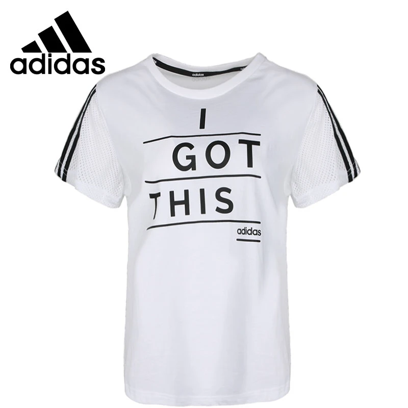 Novedad 2019, Original de Adidas NEO W camisetas de mujer, ropa deportiva de corta|Camisetas de monopatinaje| - AliExpress