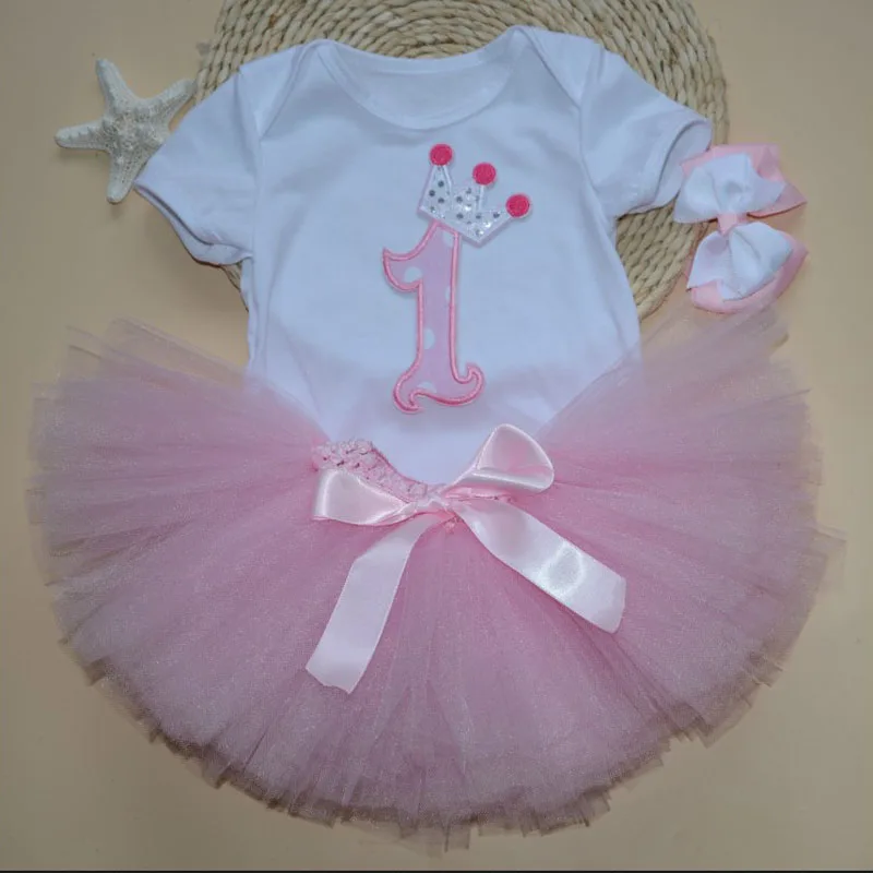 Baby Birthday Kid Girl Clothes Outfit Tutu Skirt Dress+Top T-shirt 2Pc Party Set