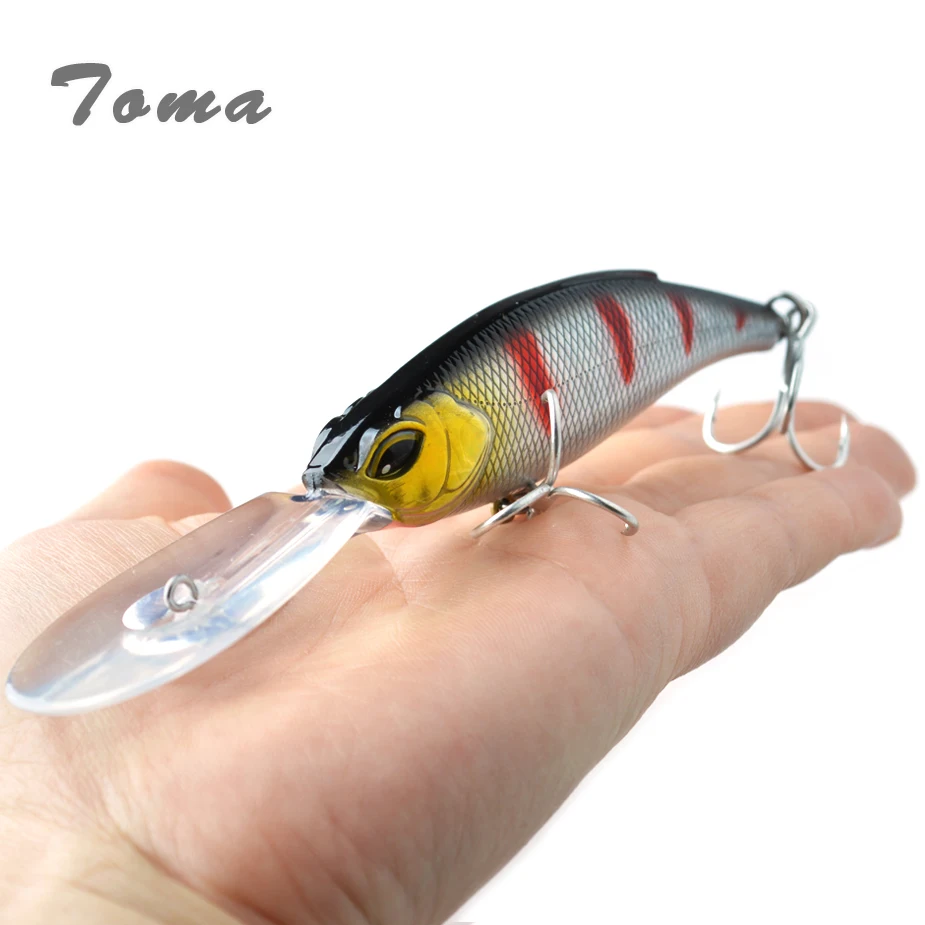 Рыболовная приманка TOMA Deep Catcher 83S 83 мм 18 г Тонущая блесна искусственная для окуня