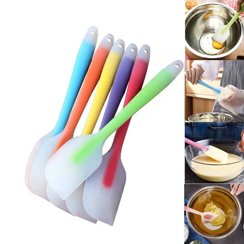 

Kitchen Baking Spatulas Heat Resistant Flexible Spatula FDA Grade Premium Cooking Bakeware Baking Silicone Cake Spatula