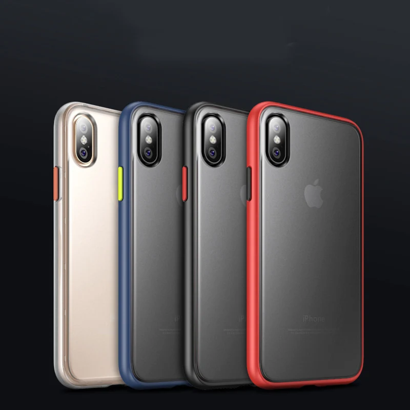 

Cong Fee mid clear frosted silicon phone case for iphone X XS XR Xs max with high quality TPU material