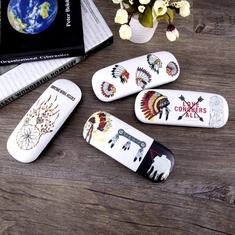

Savage Indian Dreamnet Cartoon Comic Myopia Glasses Case Individuality Creativity Boy and Girl Student Portable Eyeglass Box