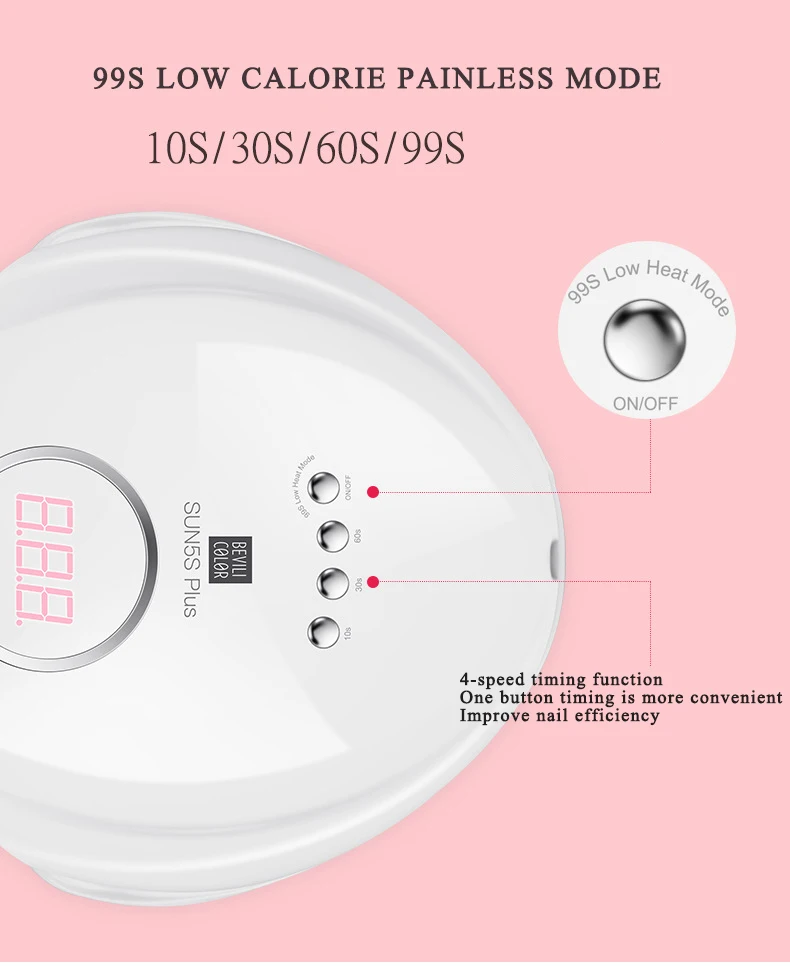 108 ВТ быстрая сушка солнце 5 плюс УФ лампа для ногтей фототерапия светодиодный светильник безболезненная профессиональная машинка для дизайна ногтей 10 секунд высушить весь клей