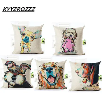 

Animal cushion cover Dog for children Decorative Cushion Covers for Sofa Throw Pillow Car Chair Home Decor Pillow Case almofadas