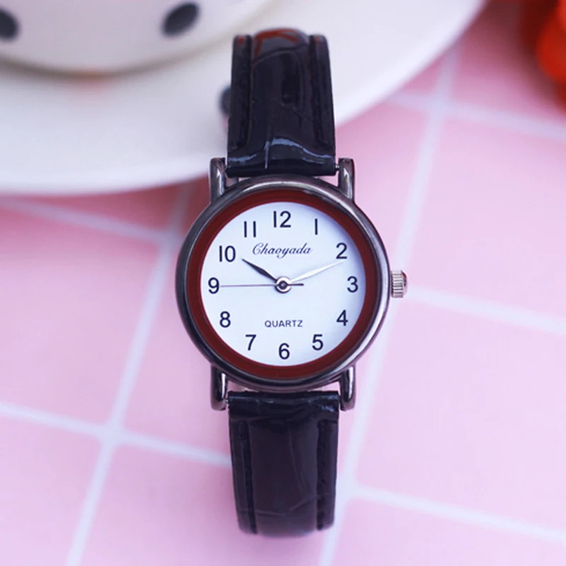 

High Quality Boy Watch Girl Kids Children's Gift Leather Strap Learn Tell Time Tutor Student Wristwatch Fashion Watches