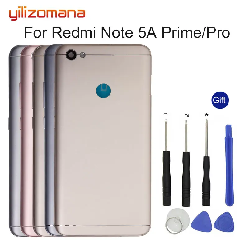 

YILIZOMANA Original Replacement Battery Back Cover For Xiaomi Redmi Note 5A Prime/Pro Phone Rear Door Housings Hard Case + Tools