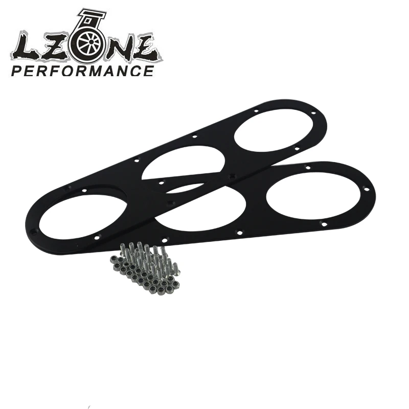 

LZONE - 2pcs Rear Bumper Diffuser For Universal Car Rear Bumper Air Diversion Diffuser Panel BLACK JR-RBD01