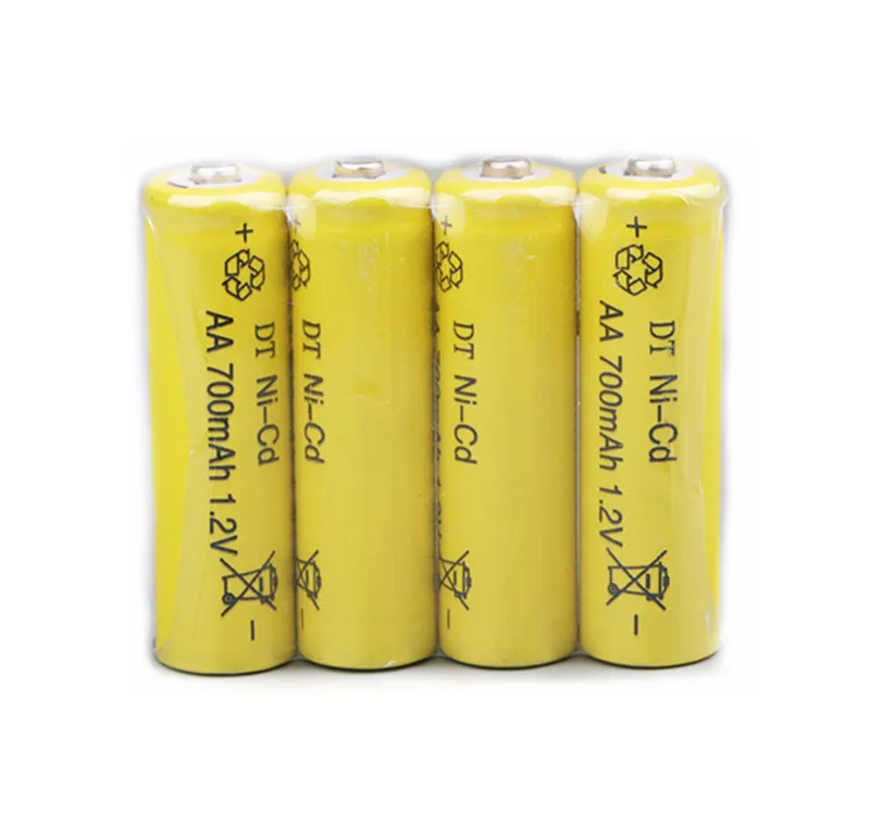 

4 x AA 700mAh 1.2 V Quanlity Rechargeable Battery NI-CD 1.2V Rechargeable 2A Battery Baterias Bateria Batteries 500 Times