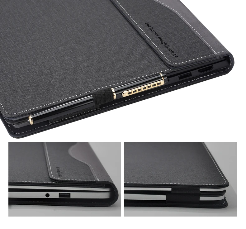 Чехол для ноутбука HuaWei Honor MagicBook 14 дюймов, Раздельный дизайн, ПУ защитный чехол, кожаный чехол для Honor MagicBook 14, чехол для ноутбука, подарки