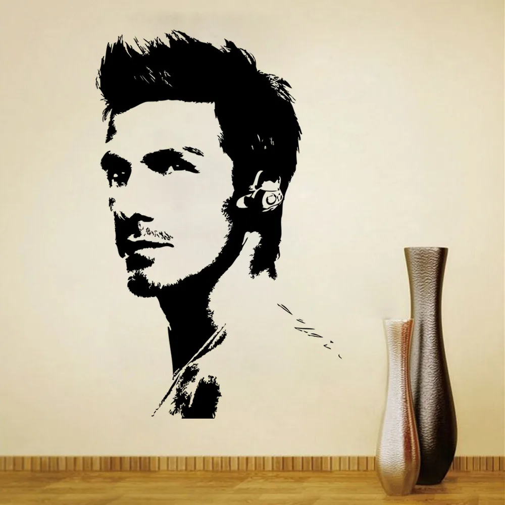 Креативная Наклейка на стену с изображением футбольных звезд водостойкие