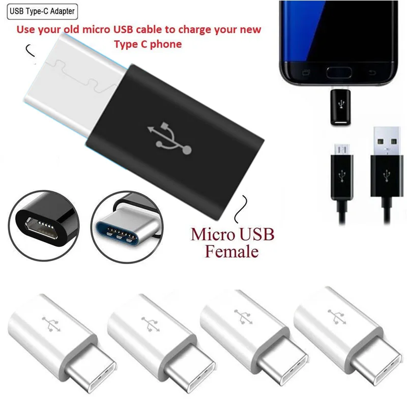 1 5 10 шт. Micro USB адаптер Micro USB мужчина к Тип C Женский конвертер разъем