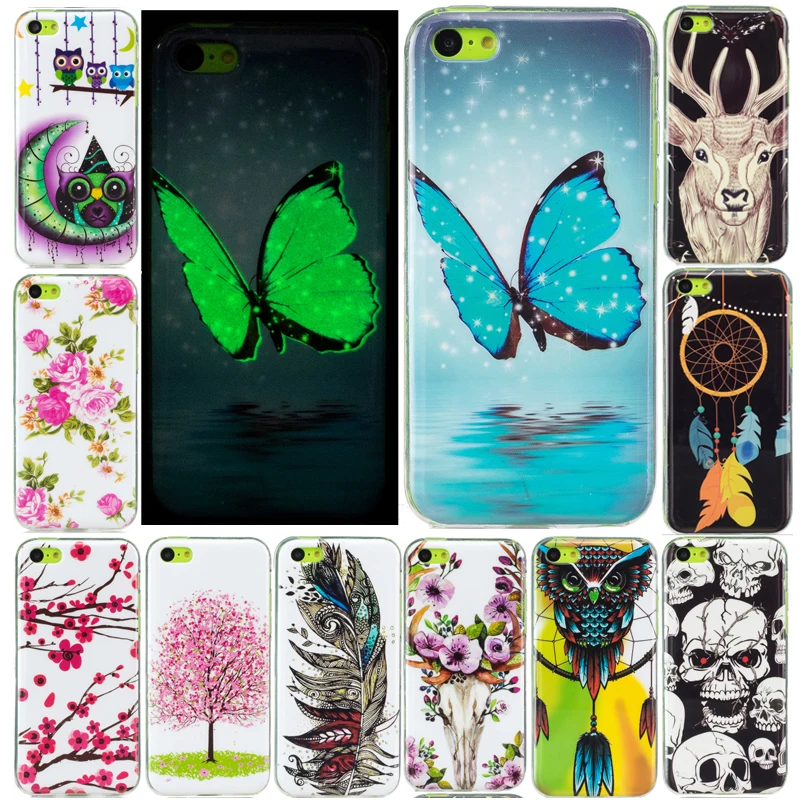 

SuliCase For iPhone 5C 5S 6S 8Plus Case Luminous Cartoon Anime Silicon TPU Case Cover for Iphone X iPhone6 7 7Plus 8 8Plus 6Plus