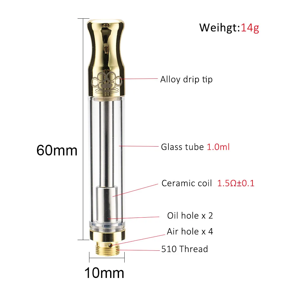 Electronic-Cigarette-Brass-Knuckles-CBD-Cartridge-With-4x0-9mm-Oil-Intake-Holds-1-0ml-CBD-Oil (4)