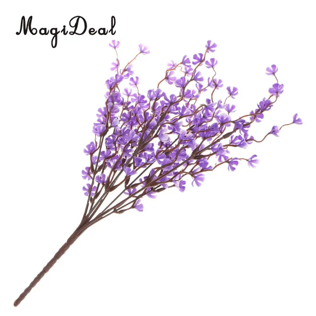 7 Forks Artificial Plum Blossom Branch Simulation Plastic Flower Branches Bouquets DIY Home Wedding Party Decor Art