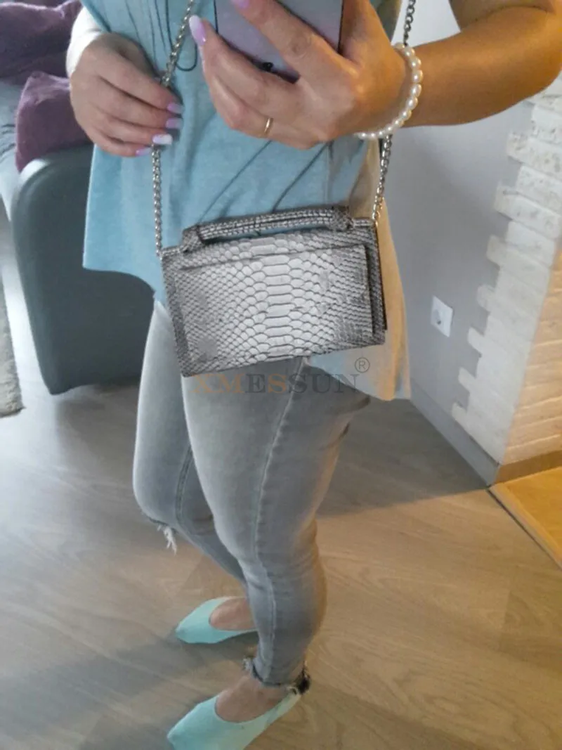 XMESSUN сумка из натуральной кожи с узором питона, сумочка, роскошный бренд, змеиная кожа, дневной клатч, дизайнерская сумка через плечо, трендовая сумка
