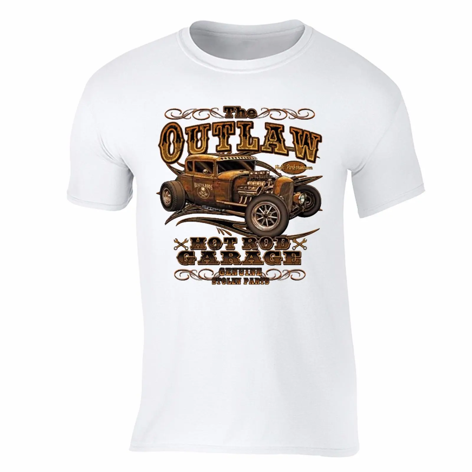 Лидер продаж 2019 новая мужская футболка Outlaw Hot Rod Garage США Америка патриот